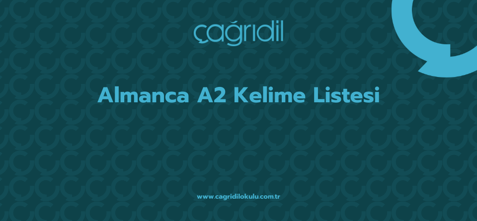 Almanca A2 Kelime Listesi